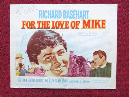FOR THE LOVE OF MIKE US LOBBY CARD FULL SET RICHARD BASEHEART STUARY ERWIN 1960 Rendezvous Cinema Movie posters