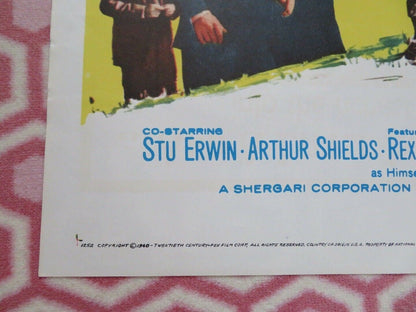 FOR THE LOVE OF MIKE US ONE SHEET POSTER RICHARD BASEHART 1960 Movie posters