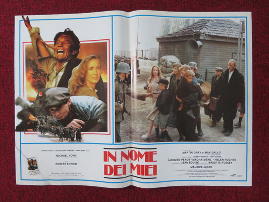 FOR THOSE I LOVED - A ITALIAN FOTOBUSTA POSTER MICHAEL YORK BRIGITTE FOSSEY 1983 Rendezvous Cinema Movie posters