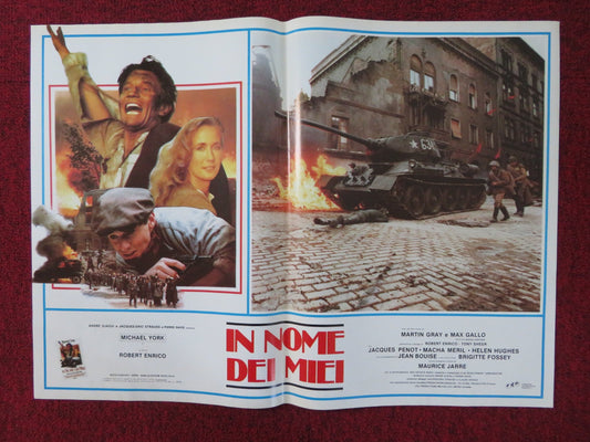 FOR THOSE I LOVED - C ITALIAN FOTOBUSTA POSTER MICHAEL YORK BRIGITTE FOSSEY 1983 Rendezvous Cinema Movie posters