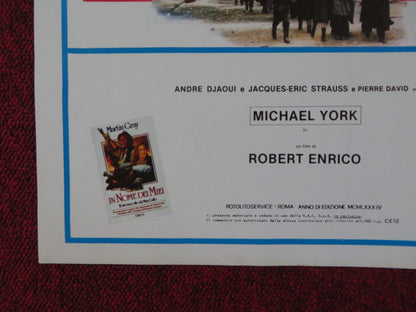 FOR THOSE I LOVED - F ITALIAN FOTOBUSTA POSTER MICHAEL YORK BRIGITTE FOSSEY 1983 Rendezvous Cinema Movie posters
