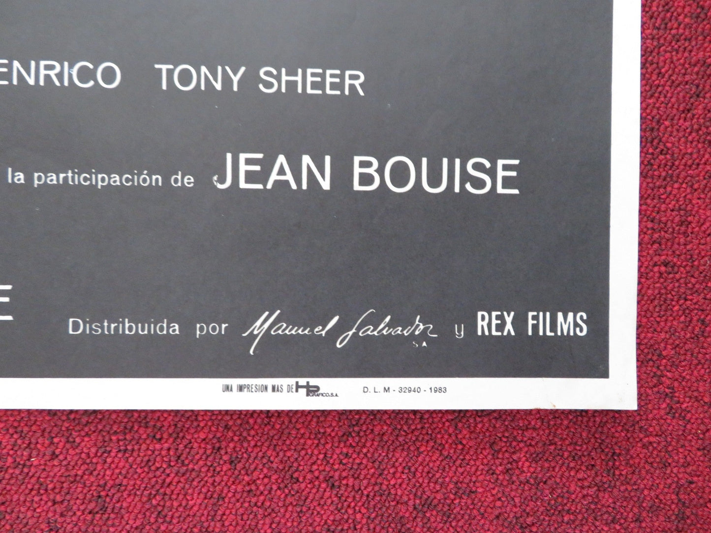 FOR THOSE I LOVED FOLDED SPANISH POSTER MICHAEL YORK BRIGGITE FOSSEY 1983 Rendezvous Cinema Movie posters