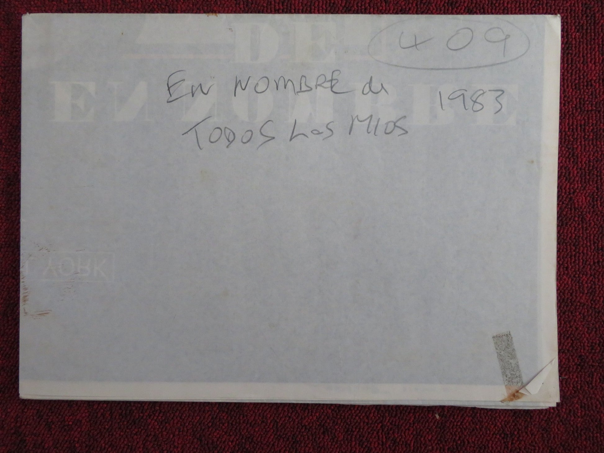 FOR THOSE I LOVED FOLDED SPANISH POSTER MICHAEL YORK BRIGGITE FOSSEY 1983 Rendezvous Cinema Movie posters