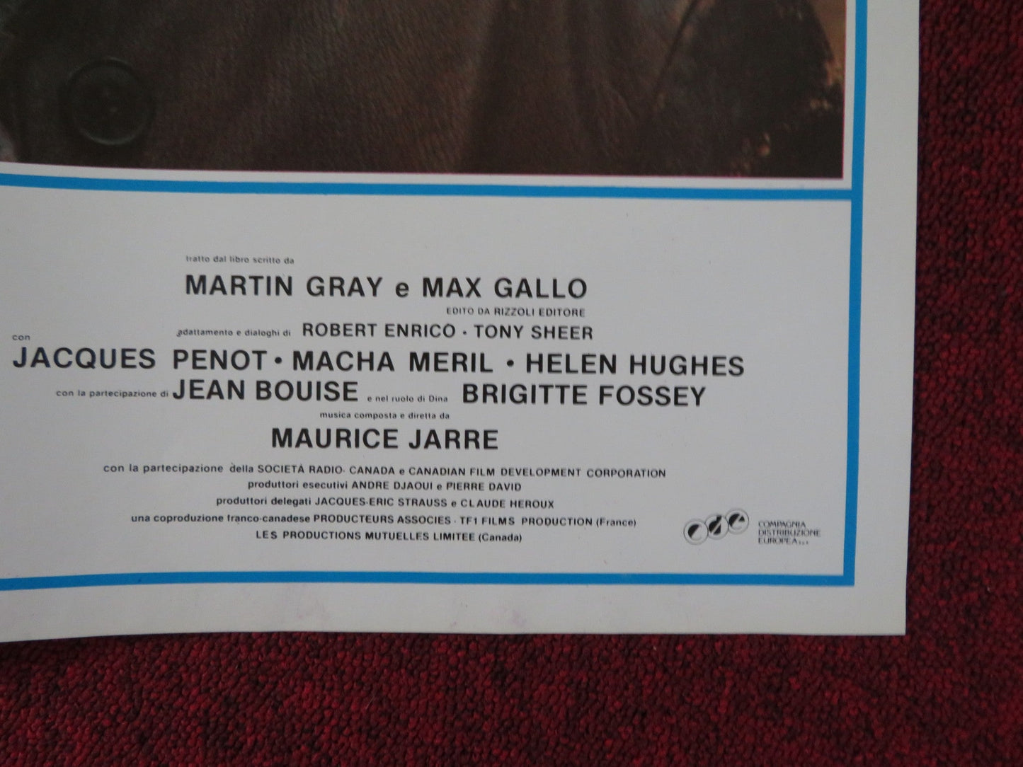 FOR THOSE I LOVED - G ITALIAN FOTOBUSTA POSTER MICHAEL YORK BRIGITTE FOSSEY 1983 Rendezvous Cinema Movie posters