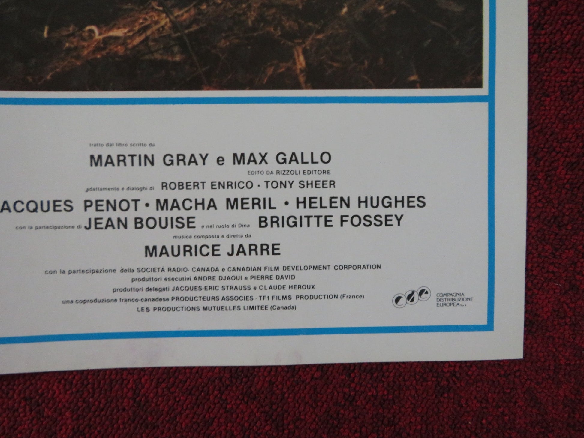 FOR THOSE I LOVED - H ITALIAN FOTOBUSTA POSTER MICHAEL YORK BRIGITTE FOSSEY 1983 Rendezvous Cinema Movie posters