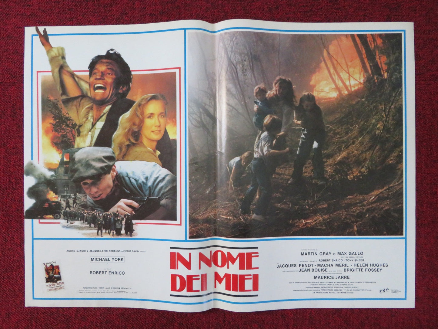 FOR THOSE I LOVED - H ITALIAN FOTOBUSTA POSTER MICHAEL YORK BRIGITTE FOSSEY 1983 Rendezvous Cinema Movie posters