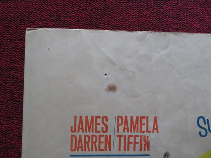 FOR THOSE WHO THINK FOLDED U.S HALF SHEET POSTER JAMES DARREN PAMELA TIFFIN 1964 - Rendezvous Cinema