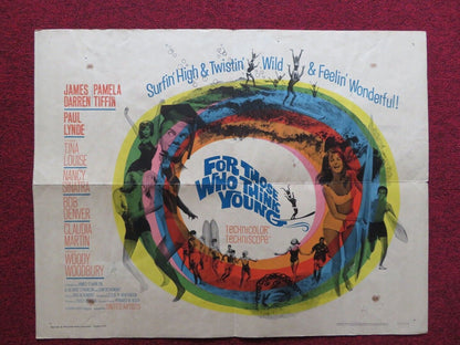 FOR THOSE WHO THINK FOLDED U.S HALF SHEET POSTER JAMES DARREN PAMELA TIFFIN 1964 - Rendezvous Cinema