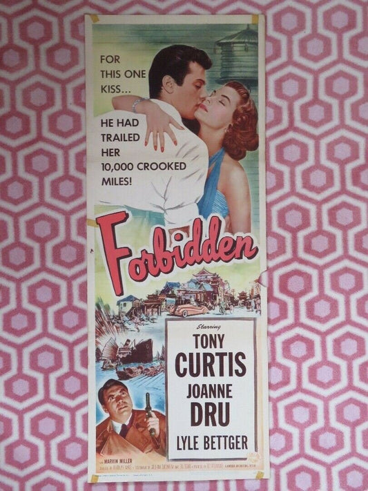FORBIDDEN US INSERT (14"x 36") POSTER TONY CURTIS JOANNE DRU 1954 - Rendezvous Cinema