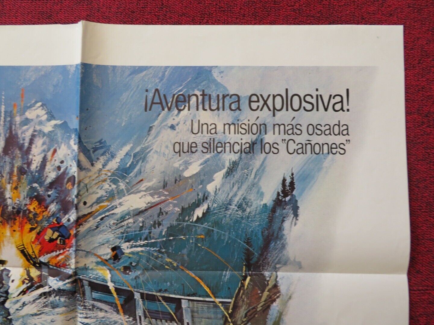 FORCE 10 FROM NAVARONE SPANISH ONE SHEET FOLDED POSTER HARRISON FORD ROBERT SHAW - Rendezvous Cinema