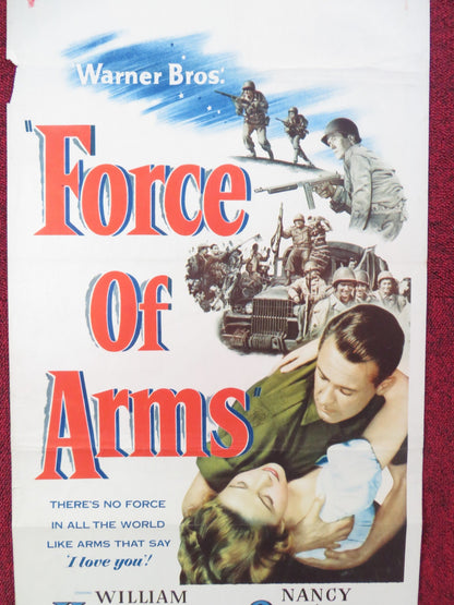FORCE OF ARMS US INSERT (14"x 36") POSTER WILLIAM HOLDEN NANCY OLSON 1951 Rendezvous Cinema Movie posters