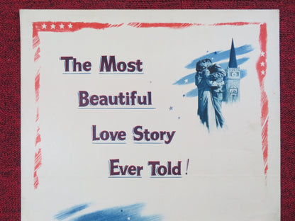 FORCE OF ARMS US INSERT (14"x 36") POSTER WILLIAM HOLDEN NANCY OLSON 1951 Rendezvous Cinema Movie posters