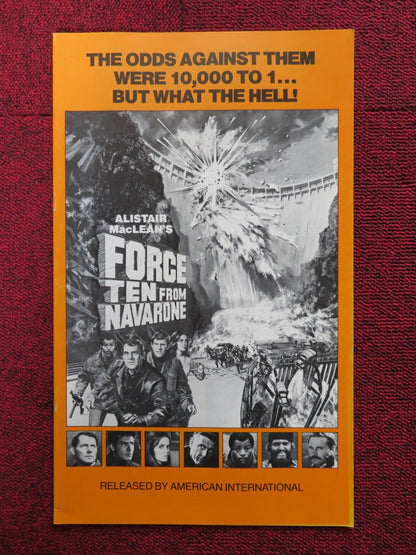 FORCE TEN FROM NAVARONE - PRESSBOOK UNCUT AMERICAN INTERNATIONAL ROBERT SHAW 1978 Rendezvous Cinema Movie posters