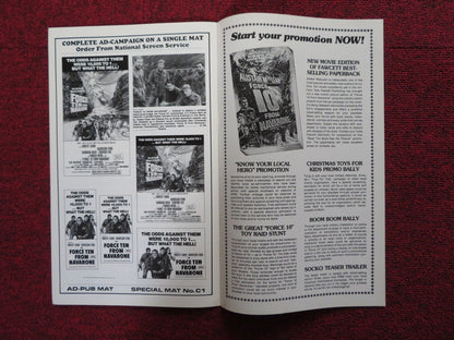 FORCE TEN FROM NAVARONE - PRESSBOOK UNCUT AMERICAN INTERNATIONAL ROBERT SHAW 1978 Rendezvous Cinema Movie posters