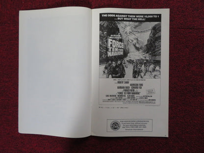 FORCE TEN FROM NAVARONE - PRESSBOOK UNCUT AMERICAN INTERNATIONAL ROBERT SHAW 1978 Rendezvous Cinema Movie posters
