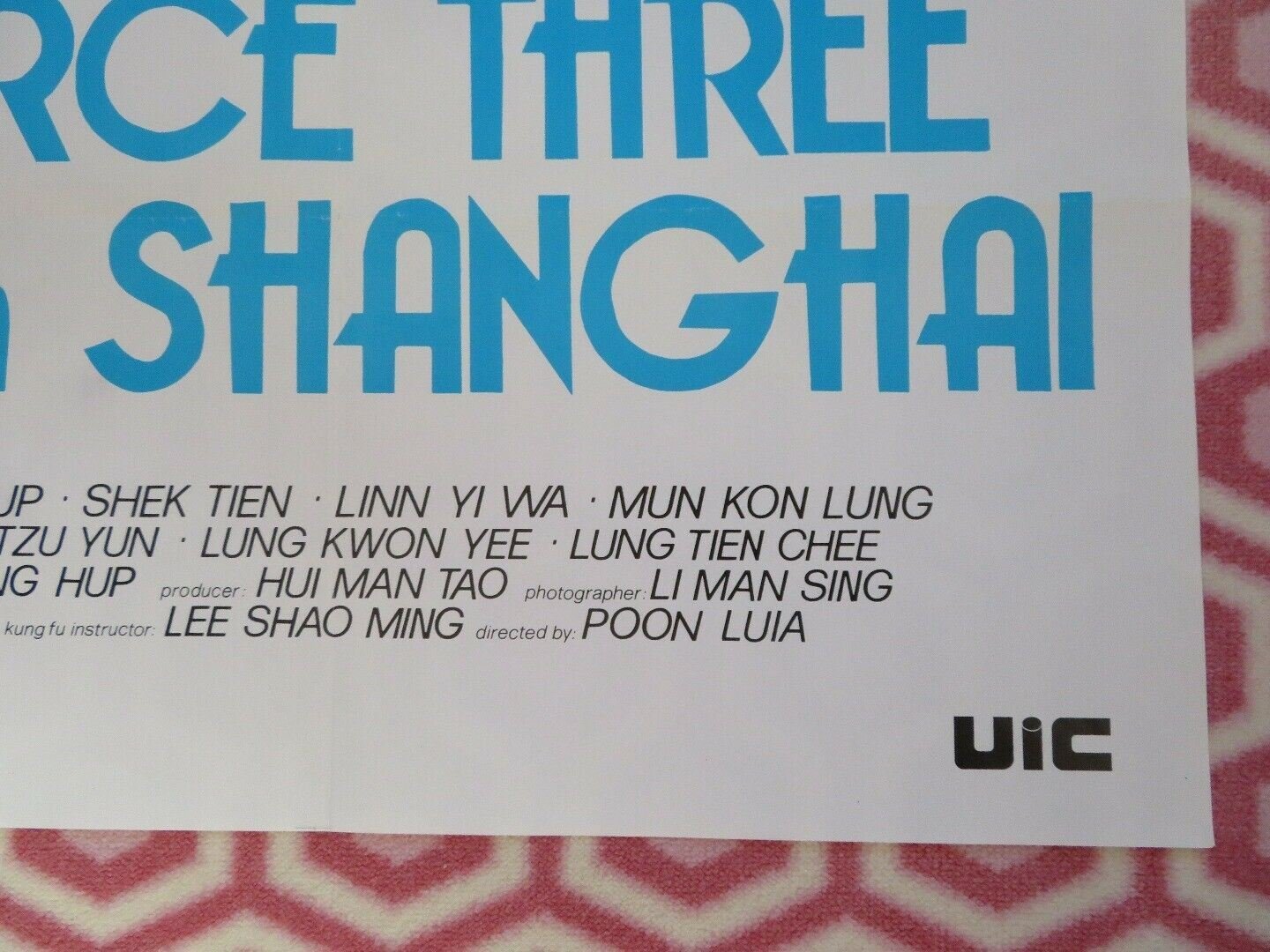 FORCE THREE FROM SHANGHAI / Adventure of Heaven Mouse (35"x 23") POSTER POON LUI Movie posters