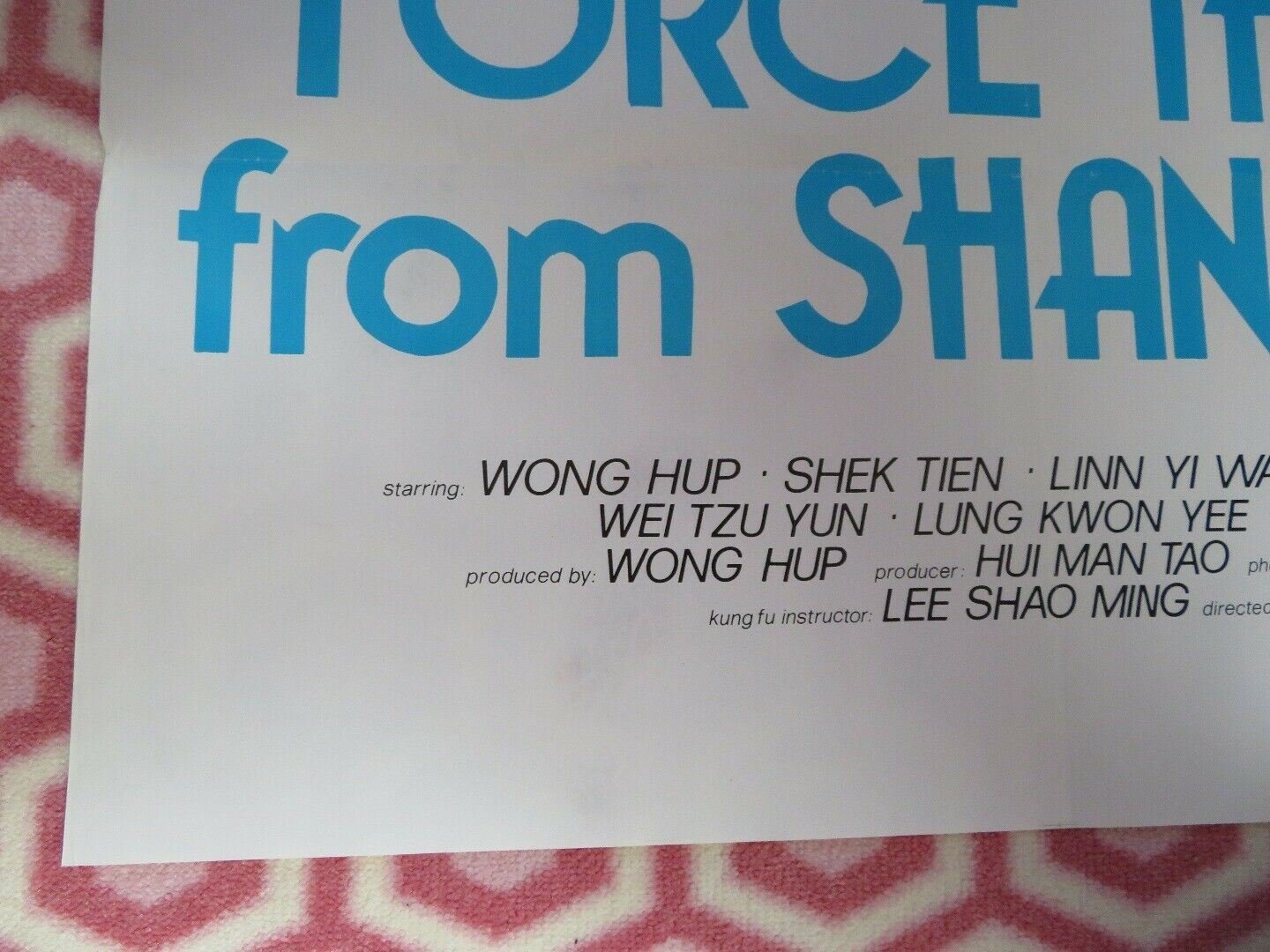 FORCE THREE FROM SHANGHAI / Adventure of Heaven Mouse (35"x 23") POSTER POON LUI Movie posters