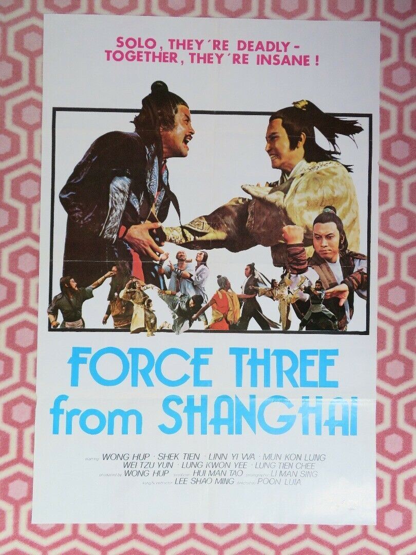 FORCE THREE FROM SHANGHAI / Adventure of Heaven Mouse (35"x 23") POSTER POON LUI Movie posters