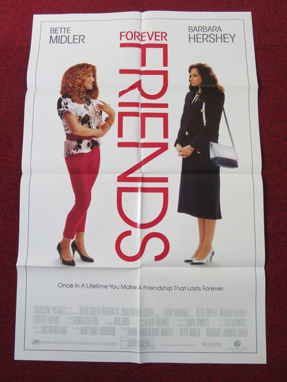 FOREVER FRIENDS / BEACHES FOLDED US ONE SHEET POSTER BETTE MIDLER 1988 Rendezvous Cinema Movie posters