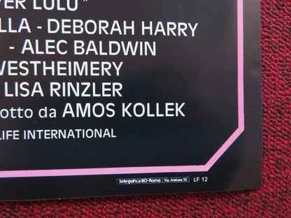 FOREVER LULU - A ITALIAN FOTOBUSTA POSTER DEBBIE HARRY ALEC BALDWIN 1986 Rendezvous Cinema Movie posters