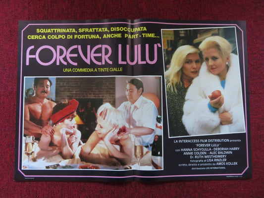 FOREVER LULU - A ITALIAN FOTOBUSTA POSTER DEBBIE HARRY ALEC BALDWIN 1986 Rendezvous Cinema Movie posters
