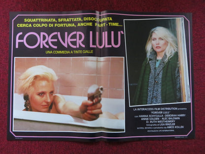 FOREVER LULU - B ITALIAN FOTOBUSTA POSTER DEBBIE HARRY ALEC BALDWIN 1986 Rendezvous Cinema Movie posters