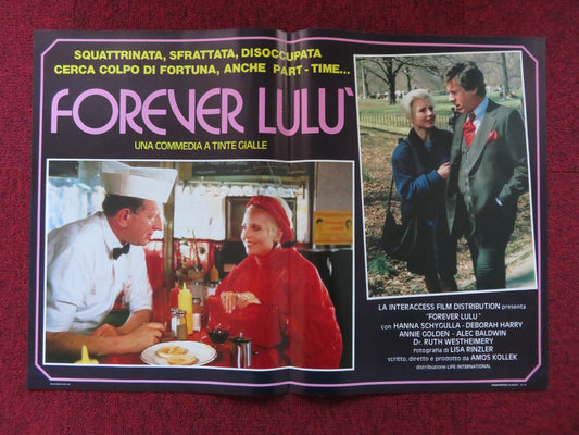 FOREVER LULU - C ITALIAN FOTOBUSTA POSTER DEBBIE HARRY ALEC BALDWIN 1986 Rendezvous Cinema Movie posters