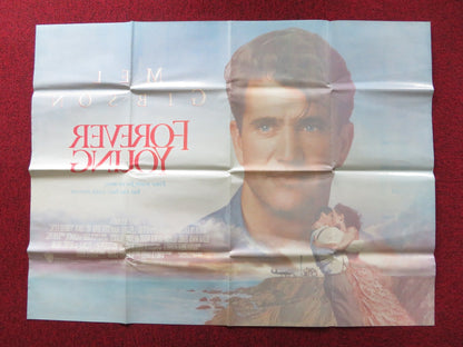 FOREVER YOUNG UK QUAD POSTER FOLDED MEL GIBSON JAMIE LEE CURTIS 1992 Rendezvous Cinema Movie posters