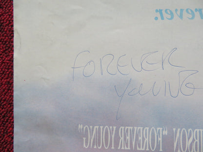 FOREVER YOUNG UK QUAD POSTER FOLDED MEL GIBSON JAMIE LEE CURTIS 1992 Rendezvous Cinema Movie posters