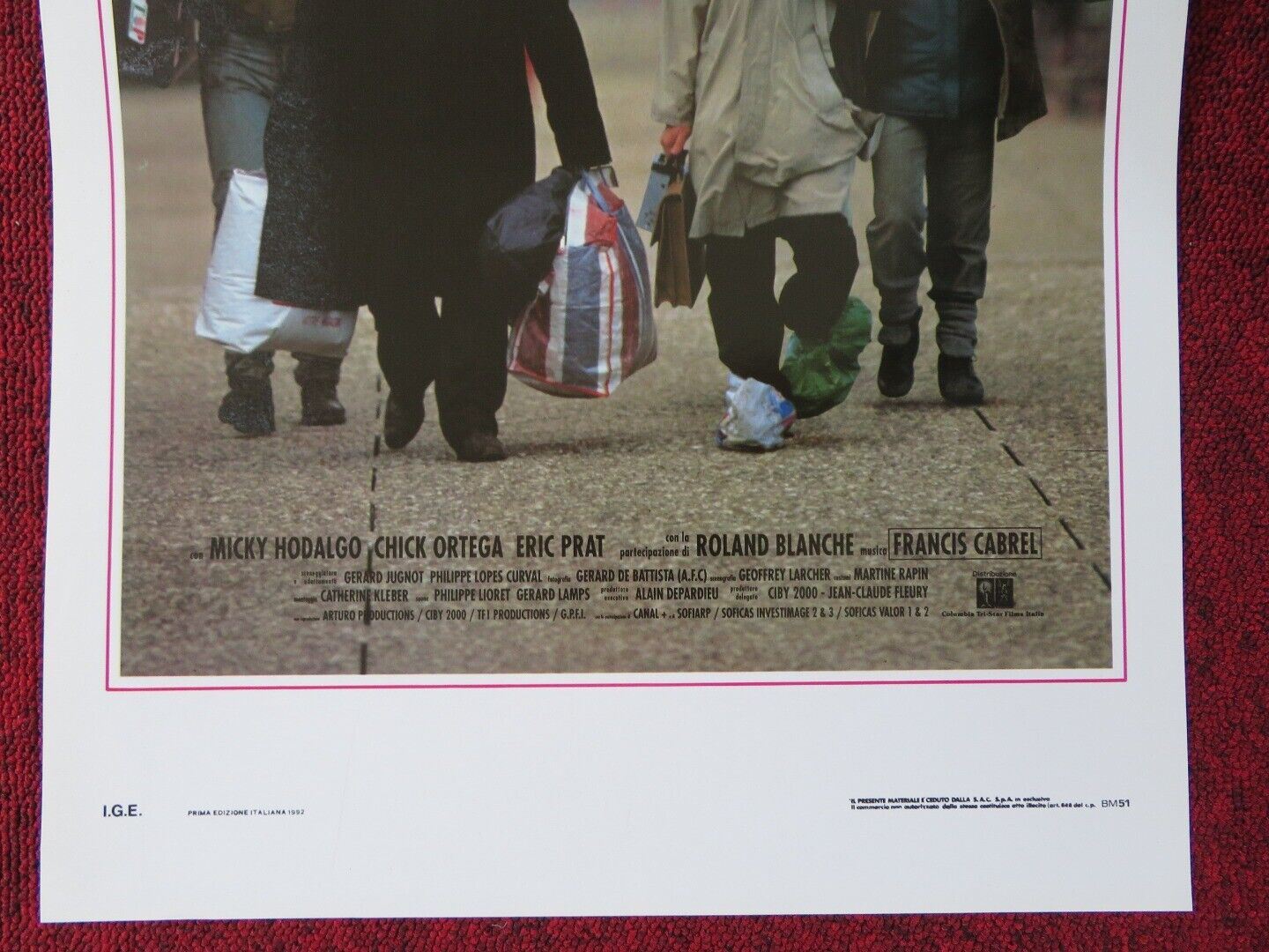 FORMIDABILI AMICI... ITALIAN LOCANDINA (27.5"x13") POSTER RICHARD BOHRINGER 1992 Movie posters