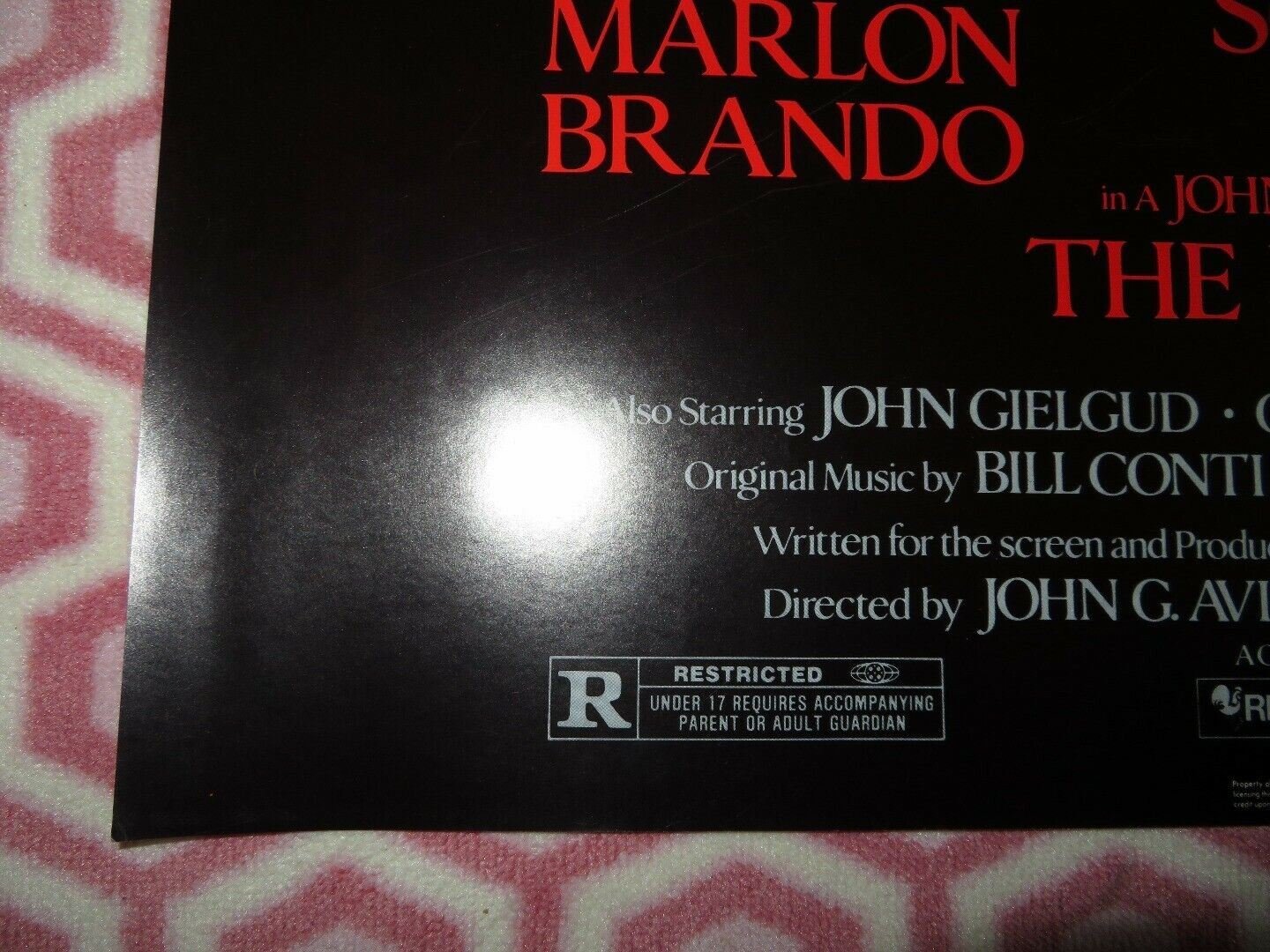 FORMULA US ONE SHEET POSTER GEROGE C.SCOTT MARLON BRANDO 1980 Movie posters