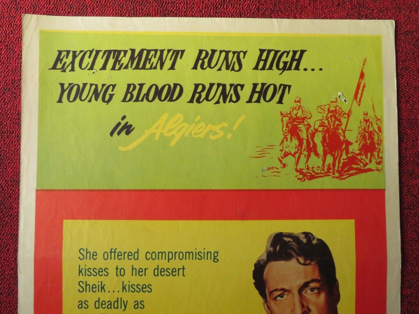 FORT ALGIERS US INSERT (14"x 36") POSTER YVONNE DECARLO CARLOS THOMPSON 1953 Movie posters