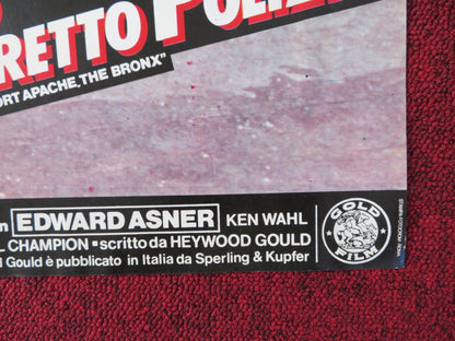 FORT APACHE THE BRONX - B ITALIAN FOTOBUSTA POSTER PAUL NEWMAN E. ASNER 1981 Rendezvous Cinema Movie posters