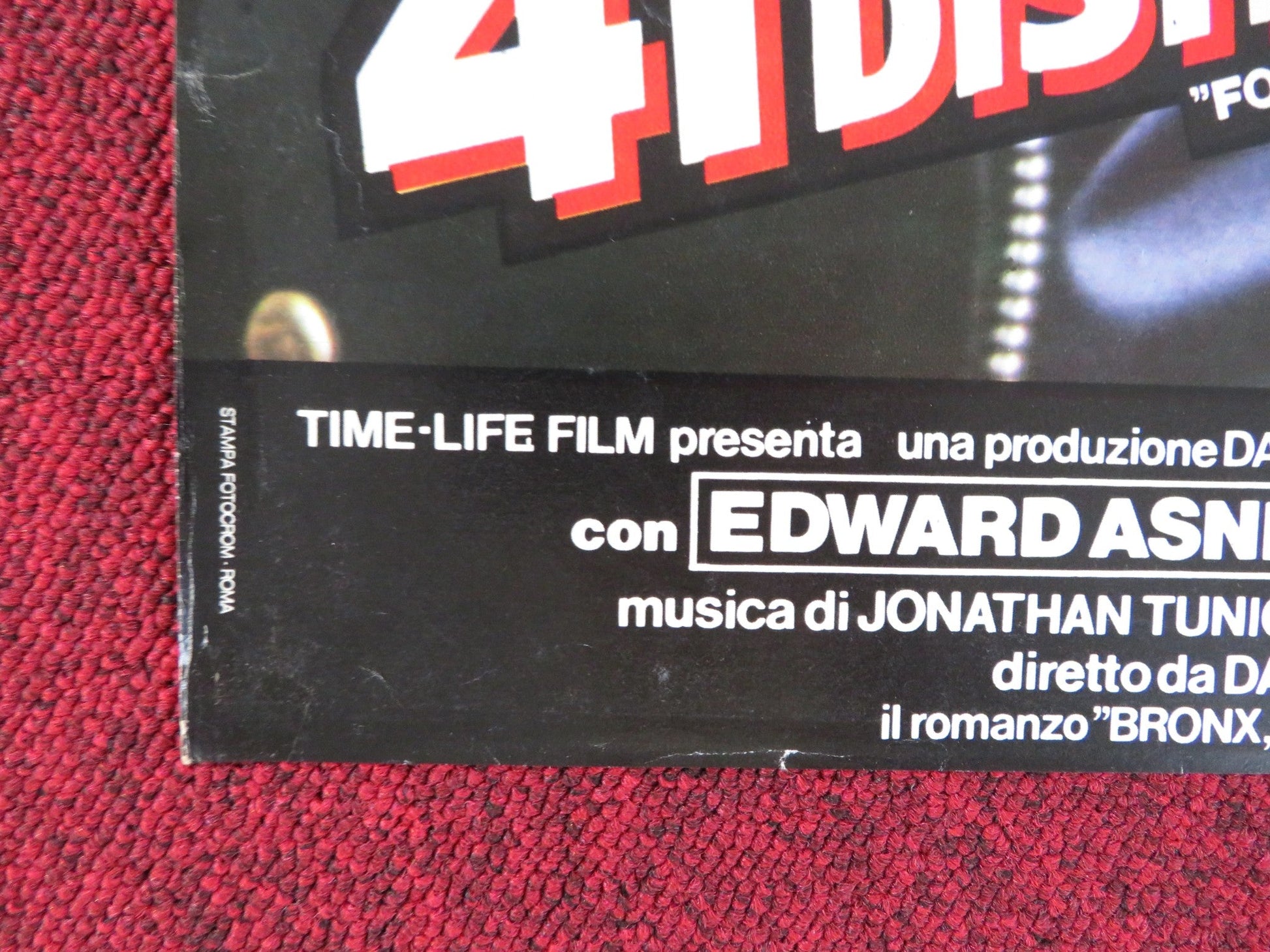 FORT APACHE THE BRONX - E ITALIAN FOTOBUSTA POSTER PAUL NEWMAN E. ASNER 1981 Rendezvous Cinema Movie posters