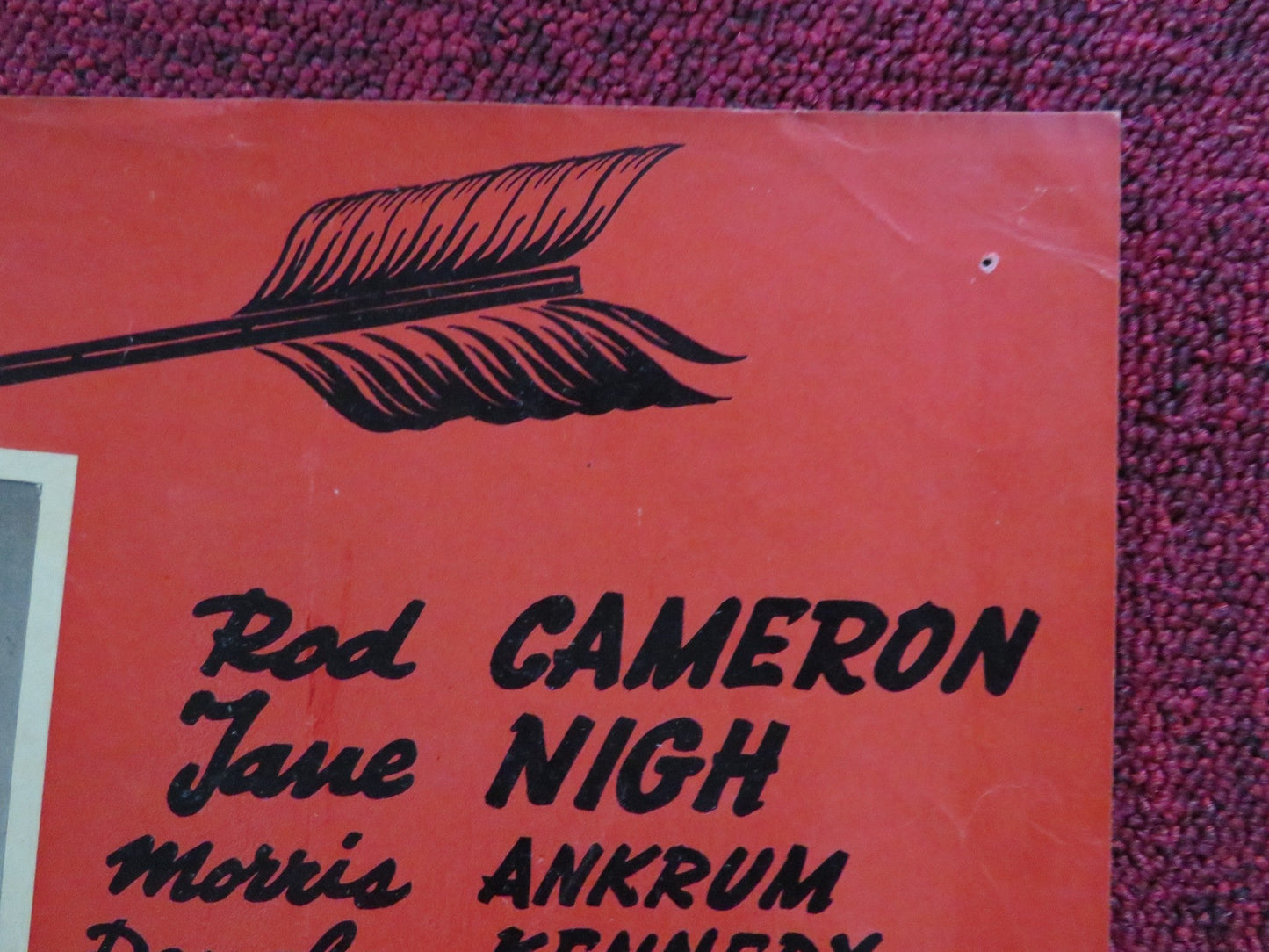 FORT OSAGE - A ITALIAN FOTOBUSTA POSTER ROD CAMERON JANE NIGH 1952 Rendezvous Cinema Movie posters