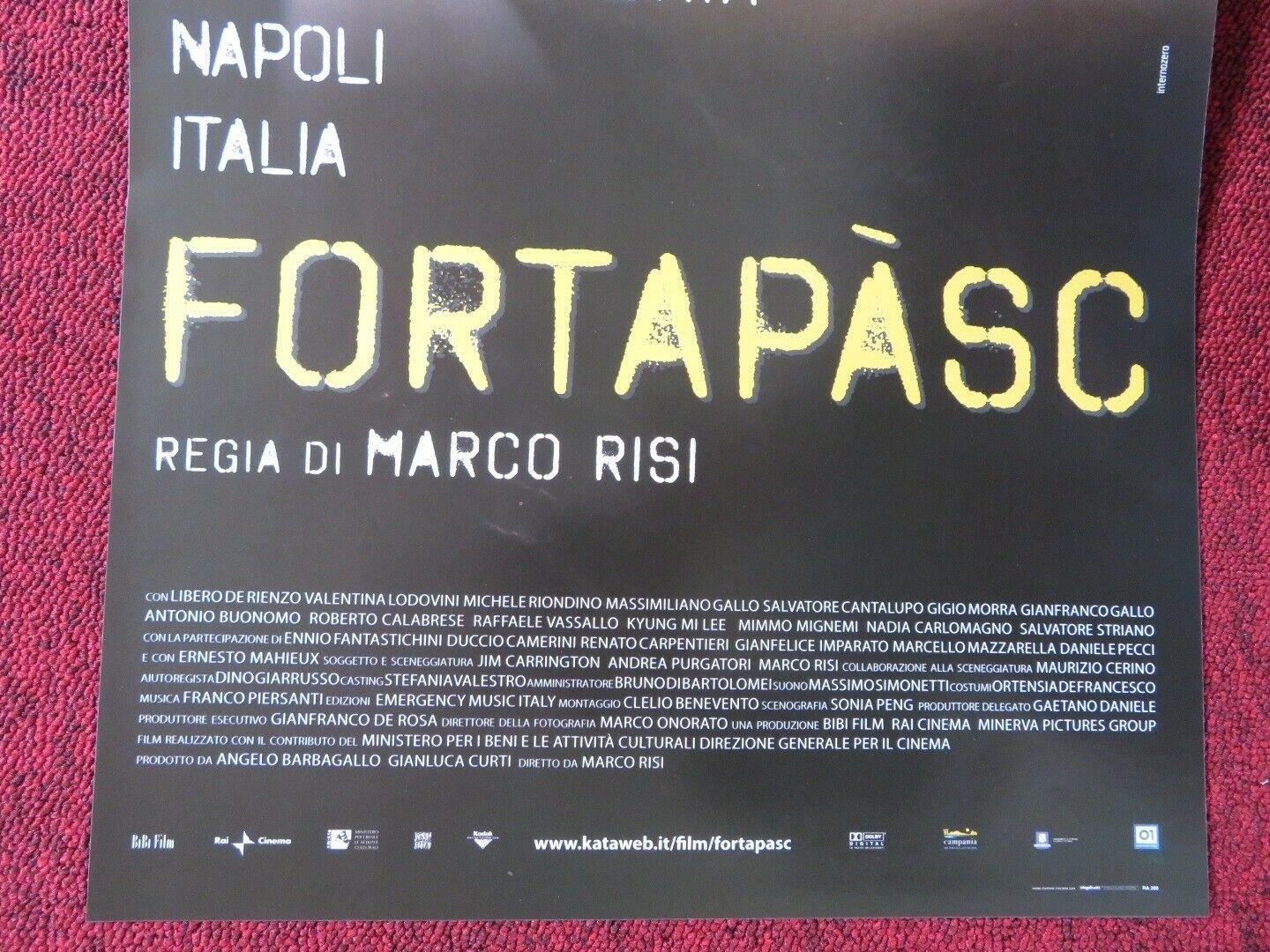 FORTAPASC ITALIAN LOCANDINA (26.5"x12.5") POSTER MARCO RISI 2009 Movie posters