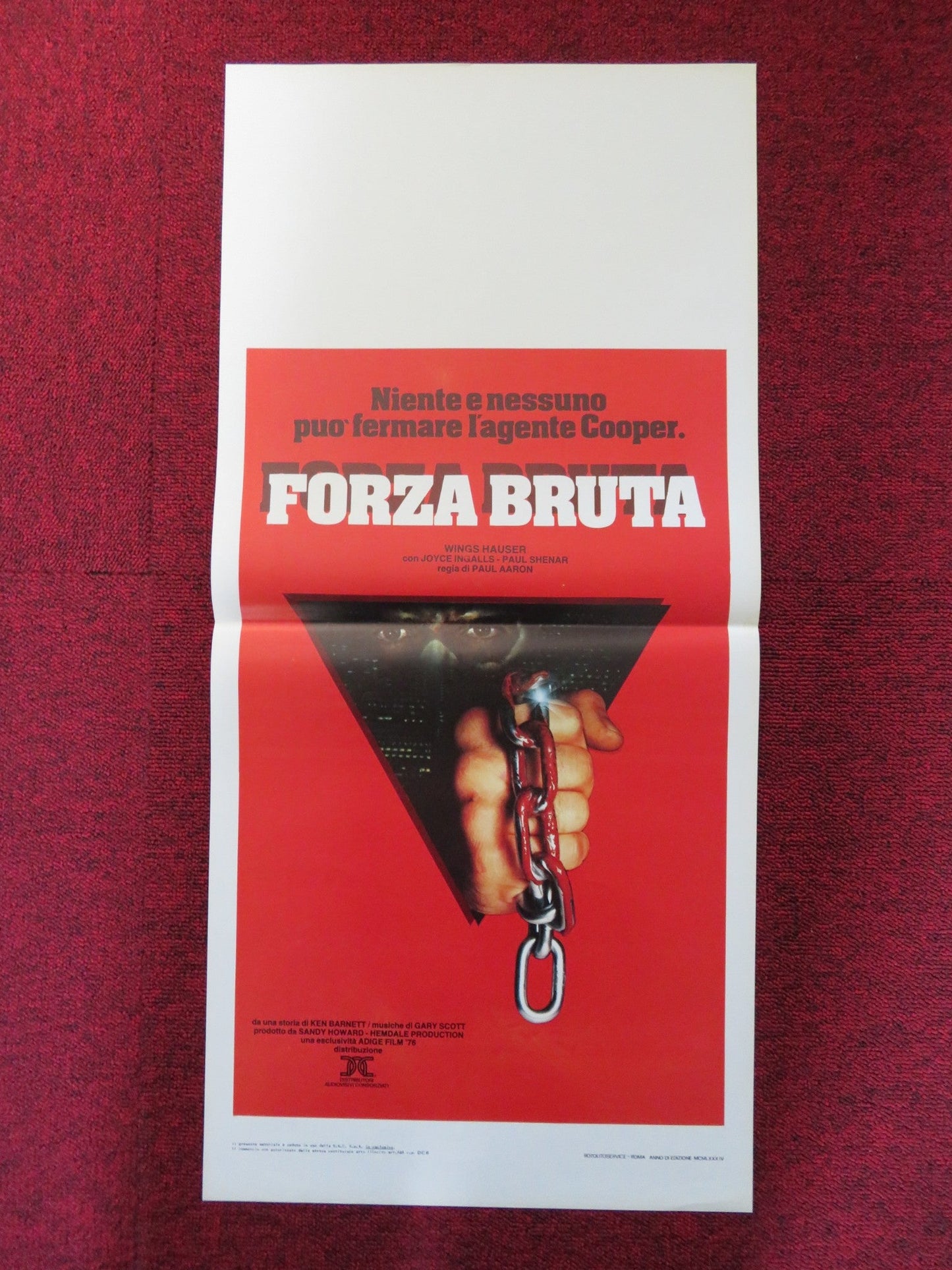 FORZA BRUTA ITALIAN LOCANDINA POSTER WINGS HAUSER JOYCE INGALLS 1983 Rendezvous Cinema Movie posters