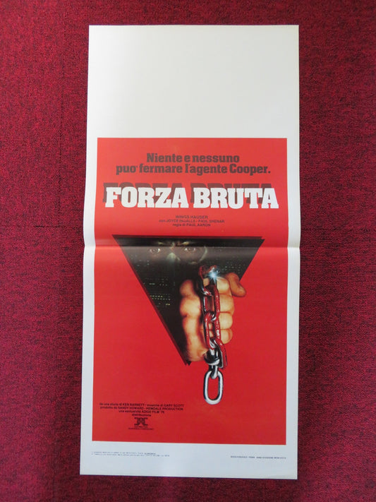 FORZA BRUTA ITALIAN LOCANDINA POSTER WINGS HAUSER JOYCE INGALLS 1983 Rendezvous Cinema Movie posters