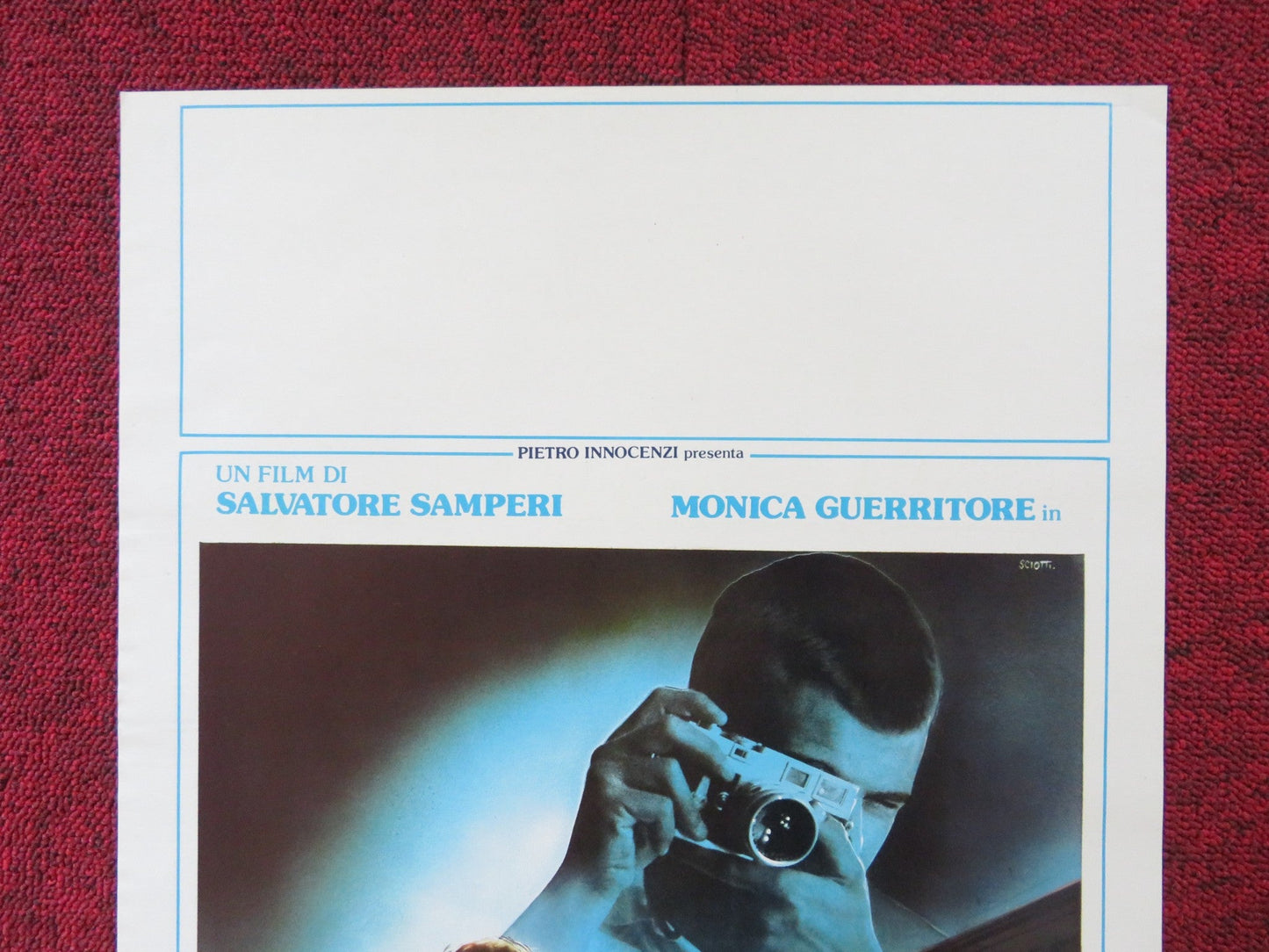 FOTOGRAFANDO PATRIZIA ITALIAN LOCANDINA POSTER MONICA GUERRITORE LENA 1984 Rendezvous Cinema Movie posters