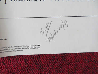 FOUL PLAY FOLDED US ONE SHEET POSTER GOLDIE HAWN CHEVY CHASE 1978 Rendezvous Cinema Movie posters