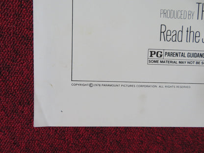 FOUL PLAY FOLDED US ONE SHEET POSTER GOLDIE HAWN CHEVY CHASE 1978 Rendezvous Cinema Movie posters