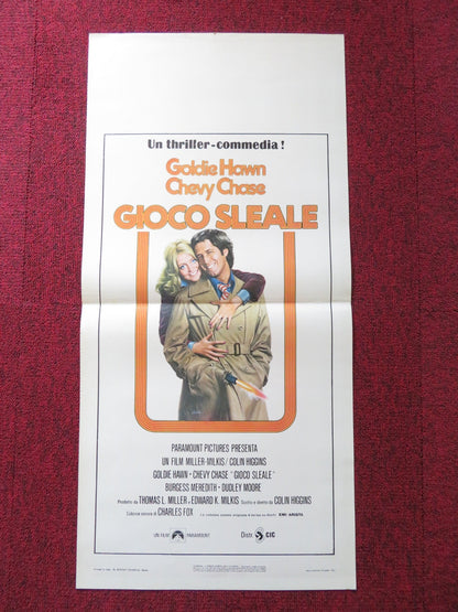 FOUL PLAY ITALIAN LOCANDINA POSTER GOLDIE HAWN CHEVY CHASE 1978 Rendezvous Cinema Movie posters
