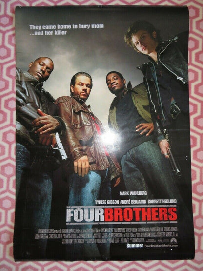 FOUR BROTHERS ONE SHEET ROLLED POSTER MARK WAHLBERG TYRESE GIBSON 2005 - Rendezvous Cinema
