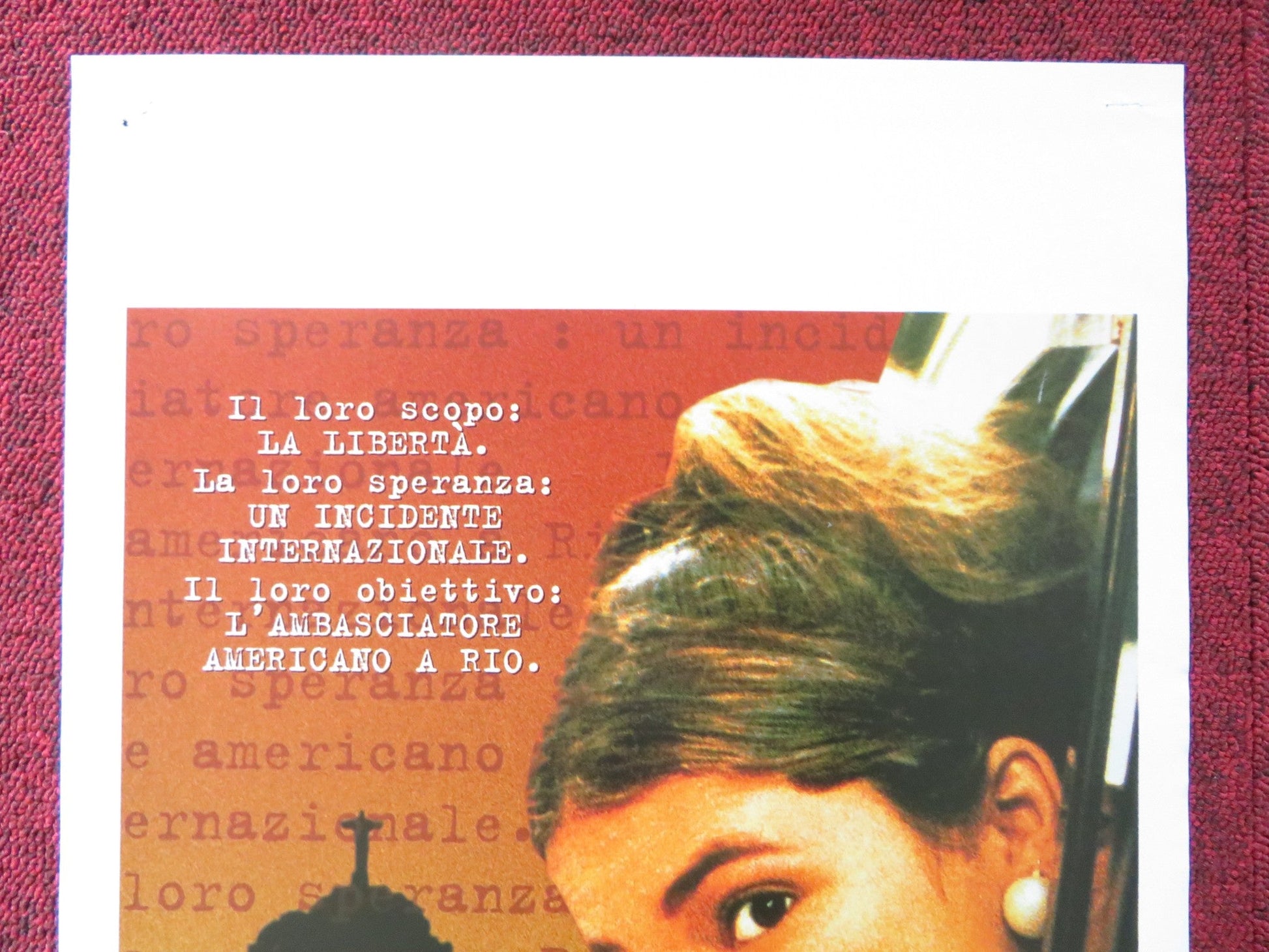 FOUR DAYS IN SEPTEMBER ITALIAN LOCANDINA POSTER ALAN ARKIN FERNANDA TORRES 1997 Rendezvous Cinema Movie posters