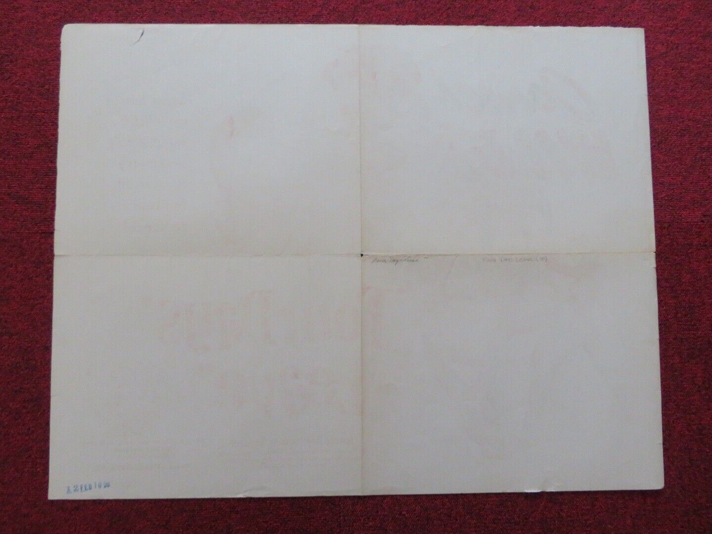 FOUR DAYS LEAVE US HALF SHEET (22"x 28") POSTER CORNEL WILDE JOSETTWE DAY 1950 Movie posters