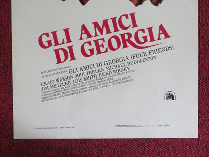 FOUR FRIENDS ITALIAN LOCANDINA POSTER CRAIG WASSON JODI THELEN 1982 Rendezvous Cinema Movie posters