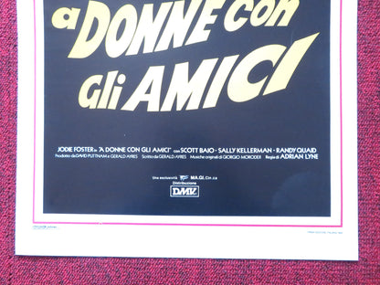 FOXES ITALIAN LOCANDINA POSTER JODIE FOSTER SCOTT BAIO 1986 Rendezvous Cinema Movie posters