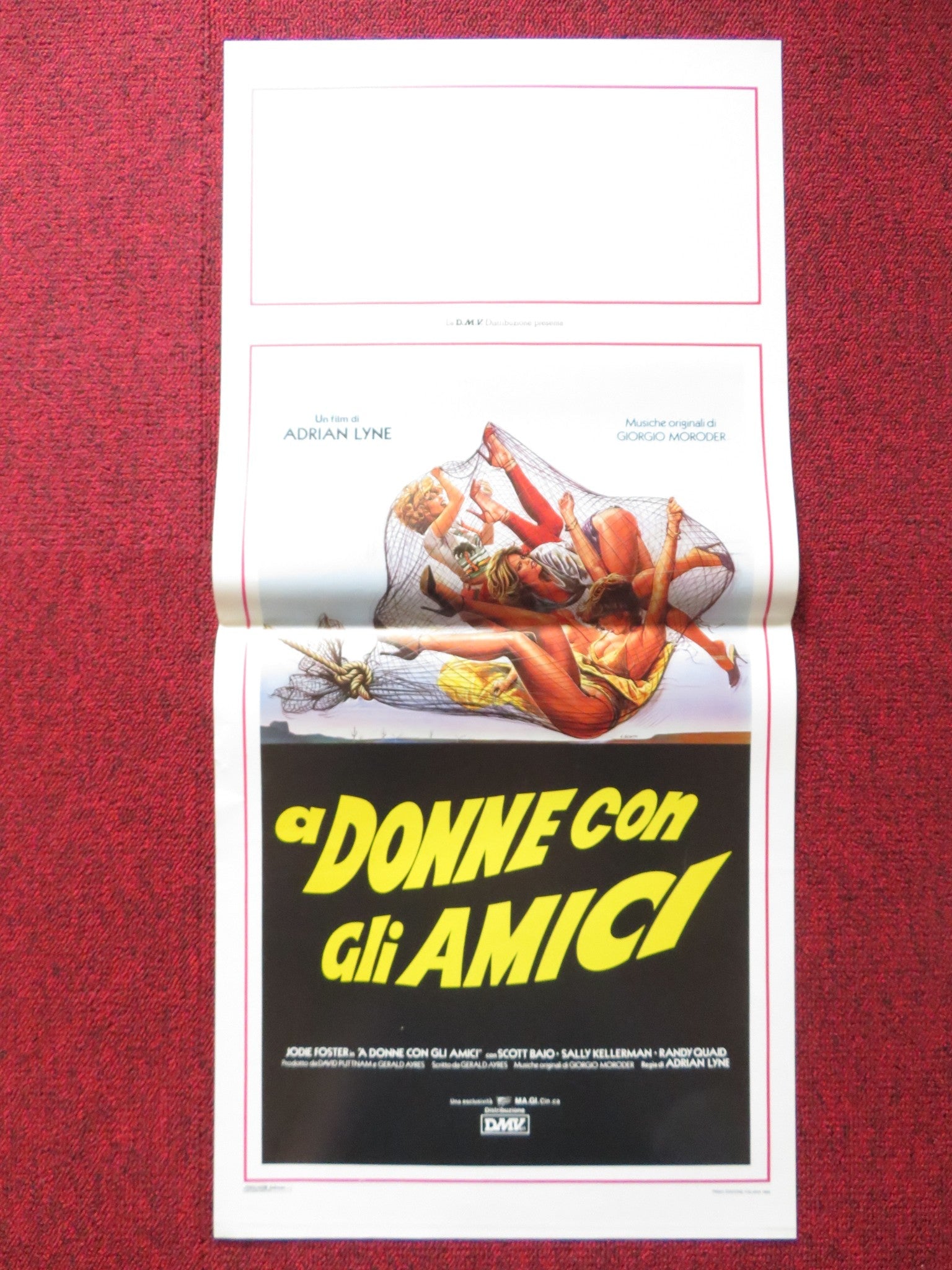 FOXES ITALIAN LOCANDINA POSTER JODIE FOSTER SCOTT BAIO 1986 Rendezvous Cinema Movie posters