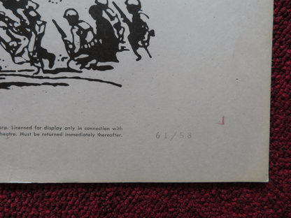 FOXHOLE IN CAIRO US HALF SHEET (22"x 28") POSTER JAMES ROBERTSON JUSTICE 1960 Movie posters