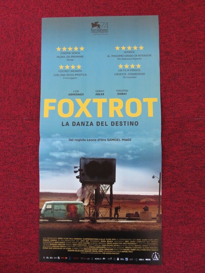 FOXTROT ITALIAN LOCANDINA (26.5"x13") POSTER LIOR ASHKENAZI SARAH ADLER 2017 Rendezvous Cinema Movie posters